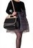 LS00272A - Black Vintage Style Fashion Tote Handbag