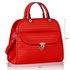 LS008B- Red Satchel With Big Pocket on The Front