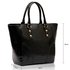 LS00233 - Black Shoulder Tote Handbag