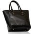 LS00233 - Black Shoulder Tote Handbag