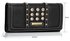 LSP1041 - Black Purse/Wallet With Crystal Decoration