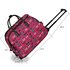 LS00309B- Red Light Travel Holdall Trolley Luggage With Wheels - CABIN APPROVED