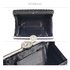 LSE00267 -  Black Diamante Clutch purse