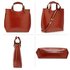 AG00267 - Brown Ladies Fashion Tote Handbag