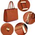 AG00319 - Wholesale & B2B Brown Fashion Tote Handbag Supplier & Manufacturer