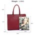 AG00319 - Burgundy Fashion Tote Handbag