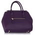 LS00320 - Purple Twist Lock Tote Bag