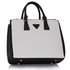 AG00184M  - Black / White Tote Handbag