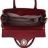 LS00301M - Burgundy Twist Lock Flap Grab Shoulder Bag