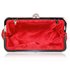 LSE0047 - Red Beaded Crystal Clutch Bag