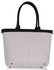 LS00344 - Black / White Studded Shoulder Handbag