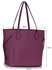 LS00298A - Purple Women's Large Tote Bag