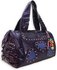 LS8501 - Purple Diamante Heart Shoulder Handbag