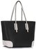 LS0088A - Black / White Women's Large Tote Bag