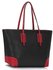 LS0088A - Black / Red Women's Large Tote Bag