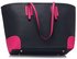 LS0088A - Navy / Pink Women's Large Tote Bag