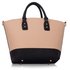 LS0085 - Black / Nude Fashion Tote With Long Strap