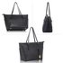 LS00350 - Black Women's Large Tote Bag