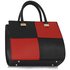 LS00153M - Black / Red Fashion Tote Handbag