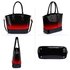 AG0039A - Red Patent Two Tone Handbag