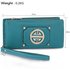 LSP1053 - Teal Purse/Wallet with Metal Decoration