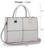 LS00153XL - Wholesale & B2B Large White Fashion Tote Handbag Supplier & Manufacturer