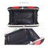 LSE0062 - Black / Red Satin Evening Clutch Bag