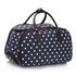 AGT00308D - Navy Light Travel Holdall Trolley Luggage With Wheels - CABIN APPROVED