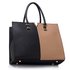 LS00319C - Black / Nude Fashion Tote Handbag