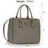 AG00184M  - Grey Tote Handbag