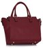 LS00353  -  Burgundy Tote Handbag