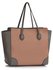 LS00351 - Grey/ Nude Women's Large Tote Bag