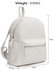 LS00186A  - White Backpack Rucksack School Bag