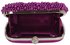 LSE00209 - Wholesale & B2B Purple Beaded Pearl Rhinestone Clutch Bag Supplier & Manufacturer