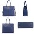 AG00319C - Blue Fashion Tote Handbag