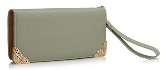 LSP1072 - Grey Purse/Wallet with Metal Decoration