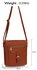 LS00428 -  Brown Shoulder Cross Body Bag