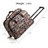 LS00309B- Grey Light Travel Holdall Trolley Luggage With Wheels - CABIN APPROVED