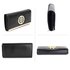 LSP1058A - Black Purse / Wallet With Metal Detail