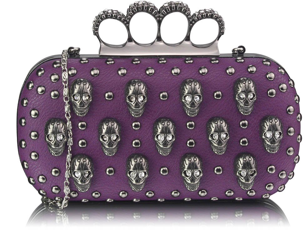 Wholesale Purple Knuckle Rings Clutch Purse
