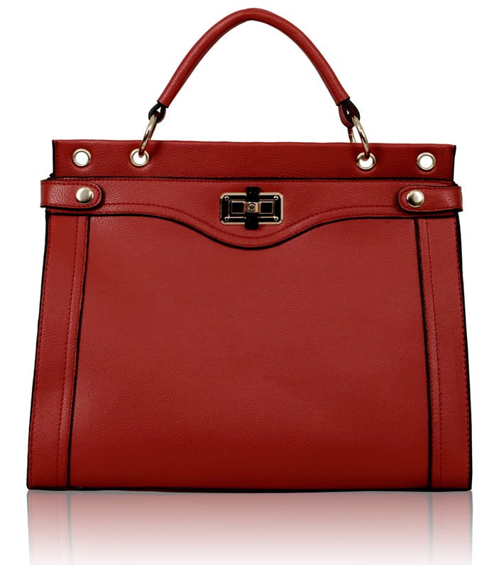 red handbag