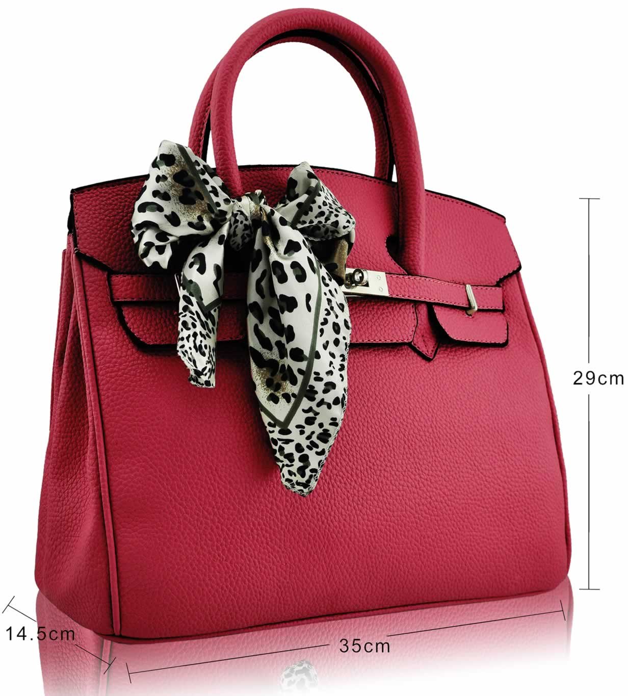Wholesale Pink Fashion Scarf Tote Handbag