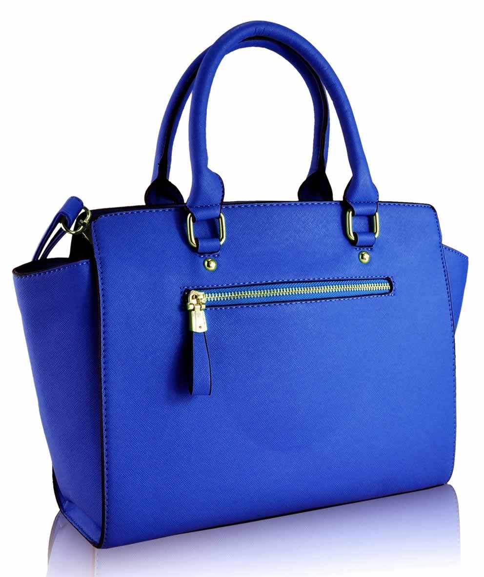 Wholesale Blue GrabTote Handbag