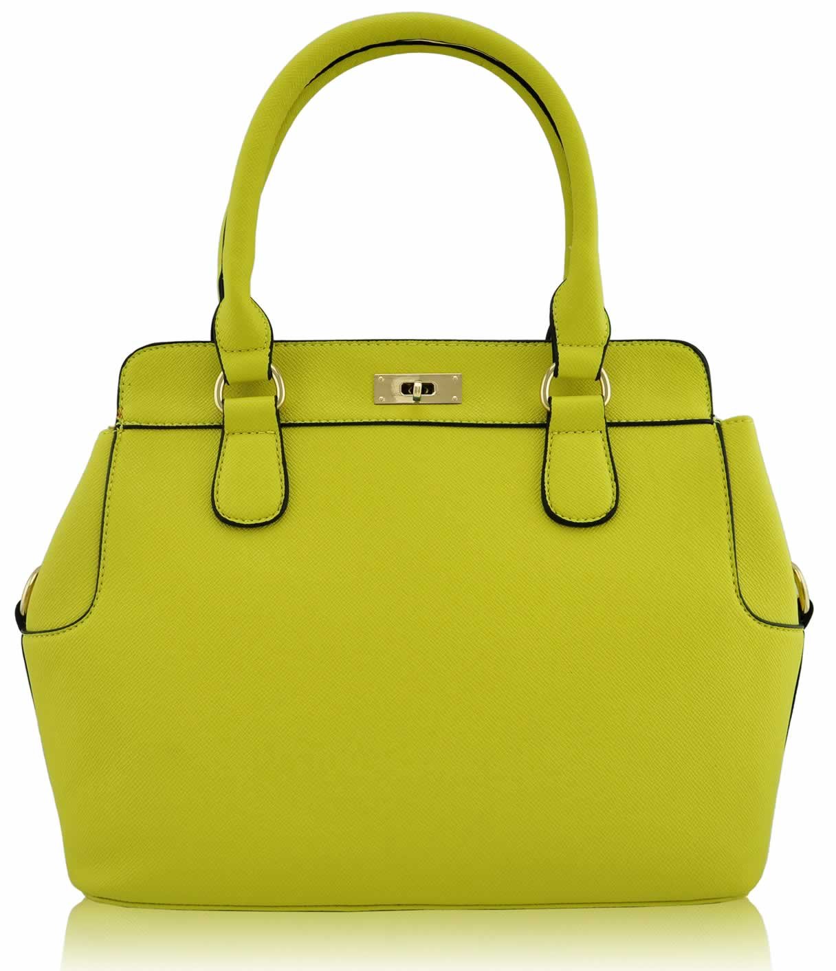 Wholesale Yellow Fashion Tote Handbag
