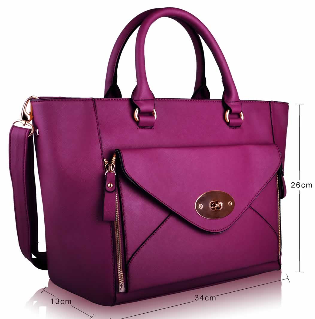 Wholesale Purple Fashion Tote Handbag