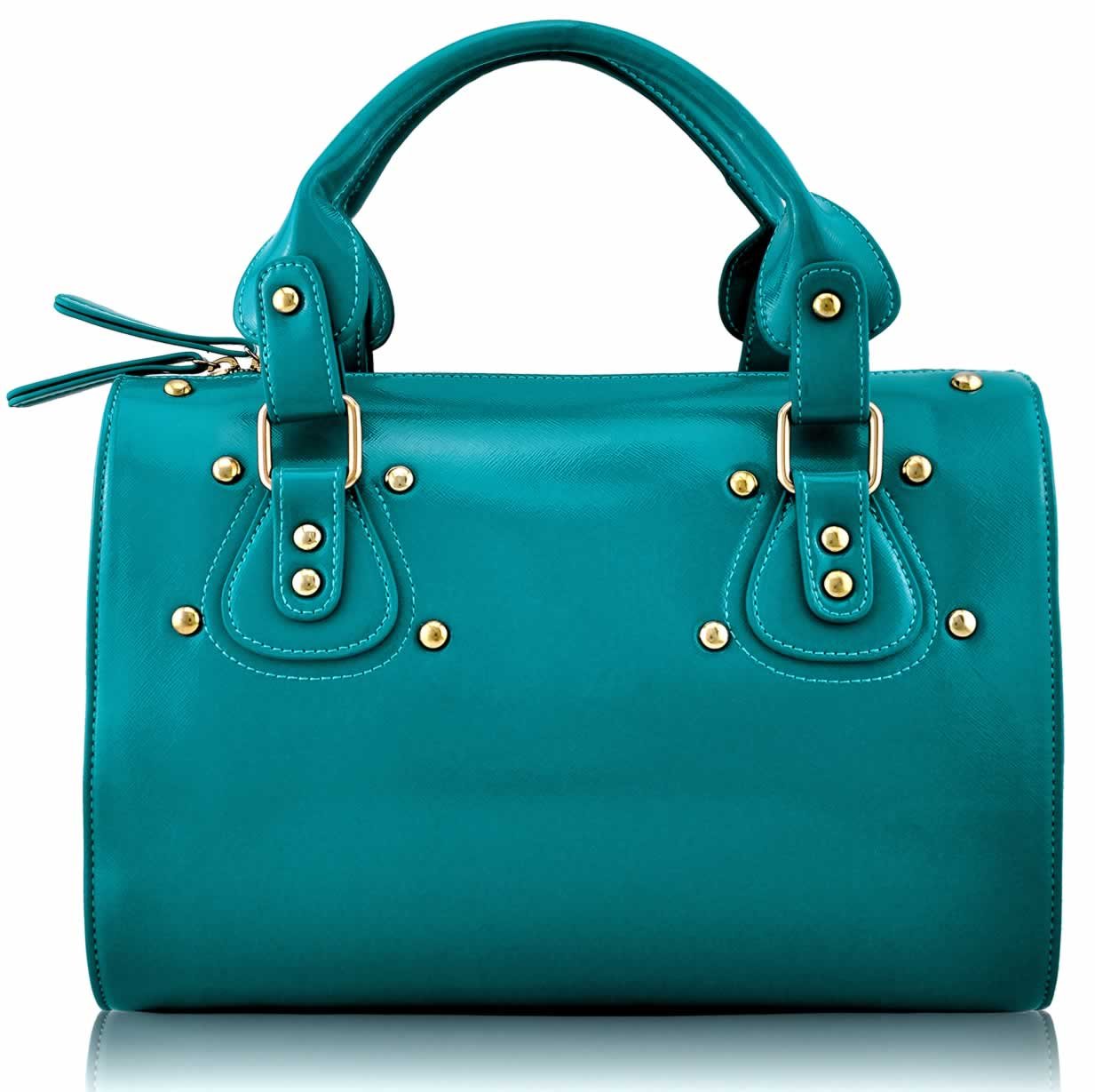 Wholesale Emerald Studded Fashion Satchel Handbag