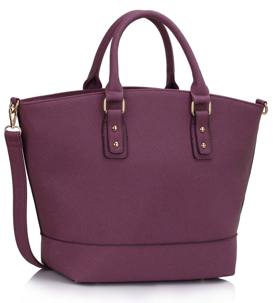 Wholesale Purple Fashion Tote With Long Strap