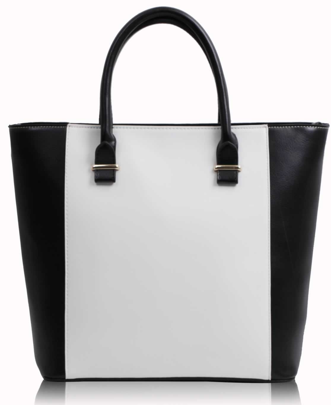Wholesale Luxury Black / White Tote Bag