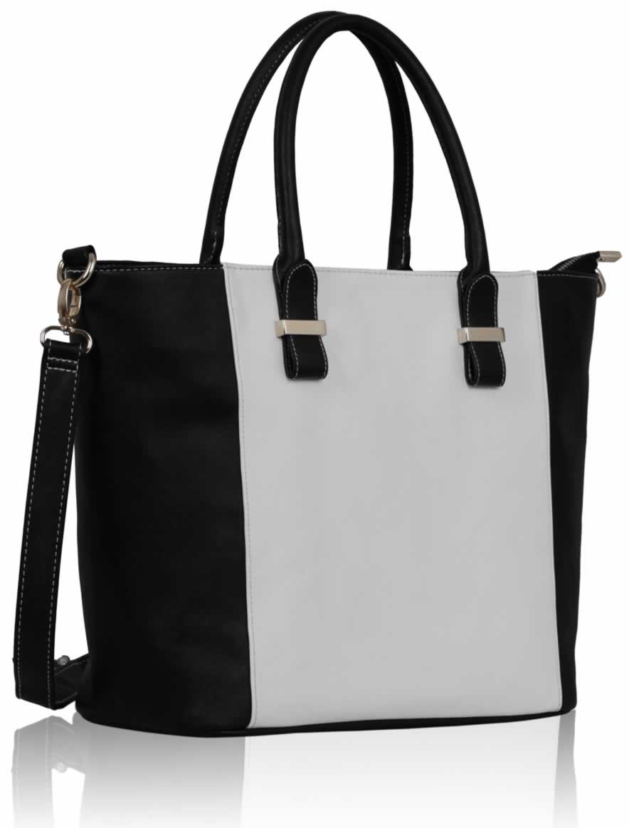 Wholesale Luxury Black / White Tote Bag