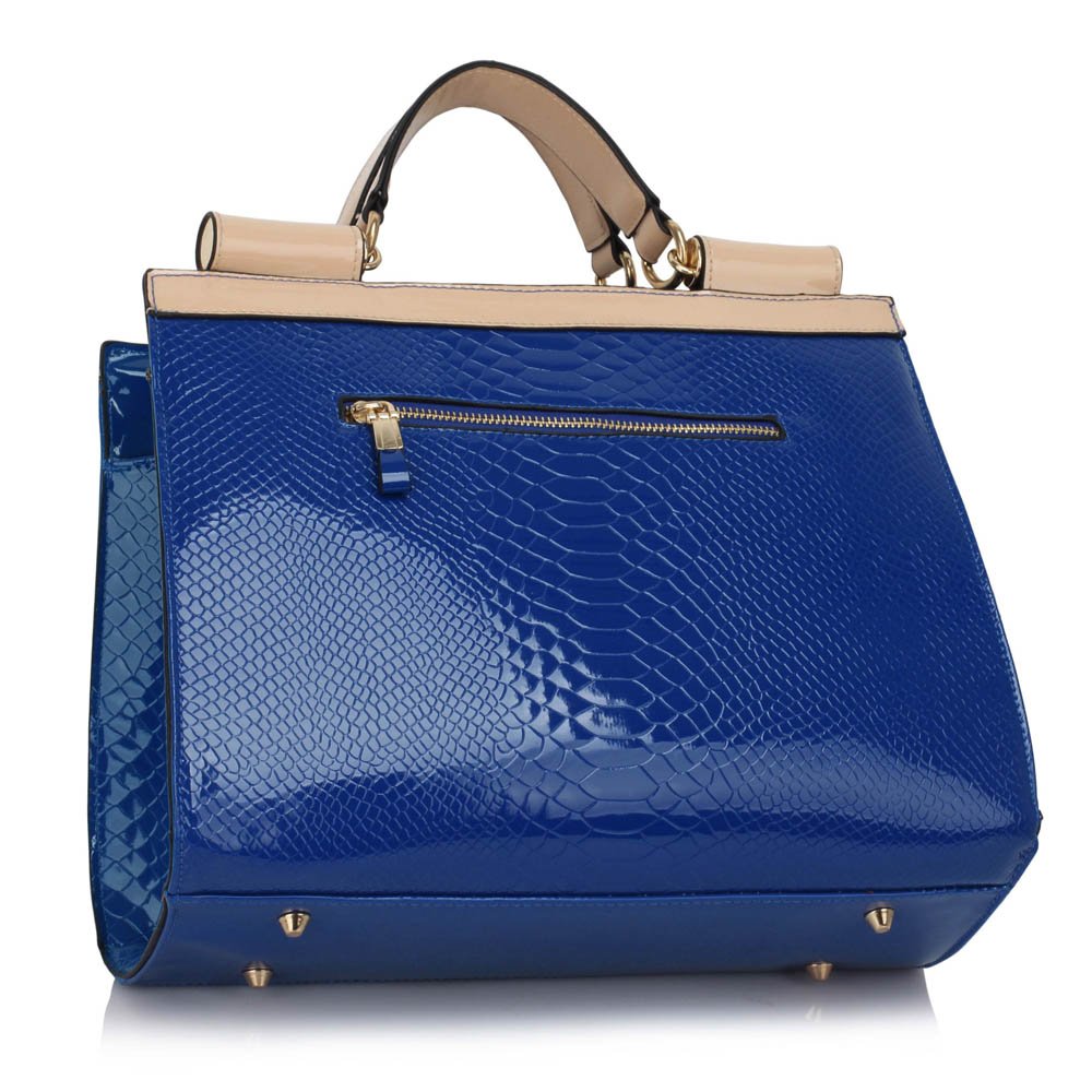 Wholesale Blue Vintage Style Fashion Tote Handbag